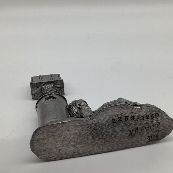 Michael Ritter Vintage Pewter Boy at Mailbox - Picture 11 of 12